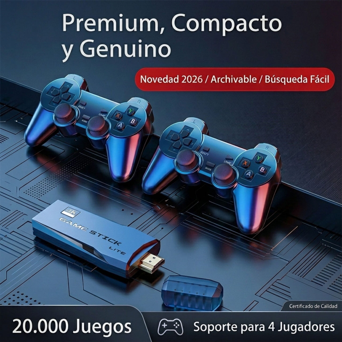 GameStick: Consola Retro con 20.000 Juegos - Imagen 4
