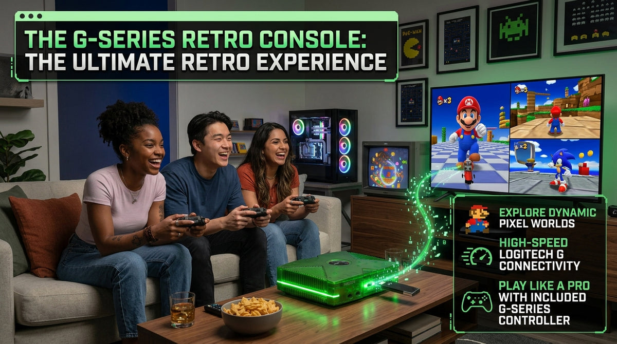 GameStick Lite – Retro Gaming Console with 20,000+ Games & 2 Wireless Controllers