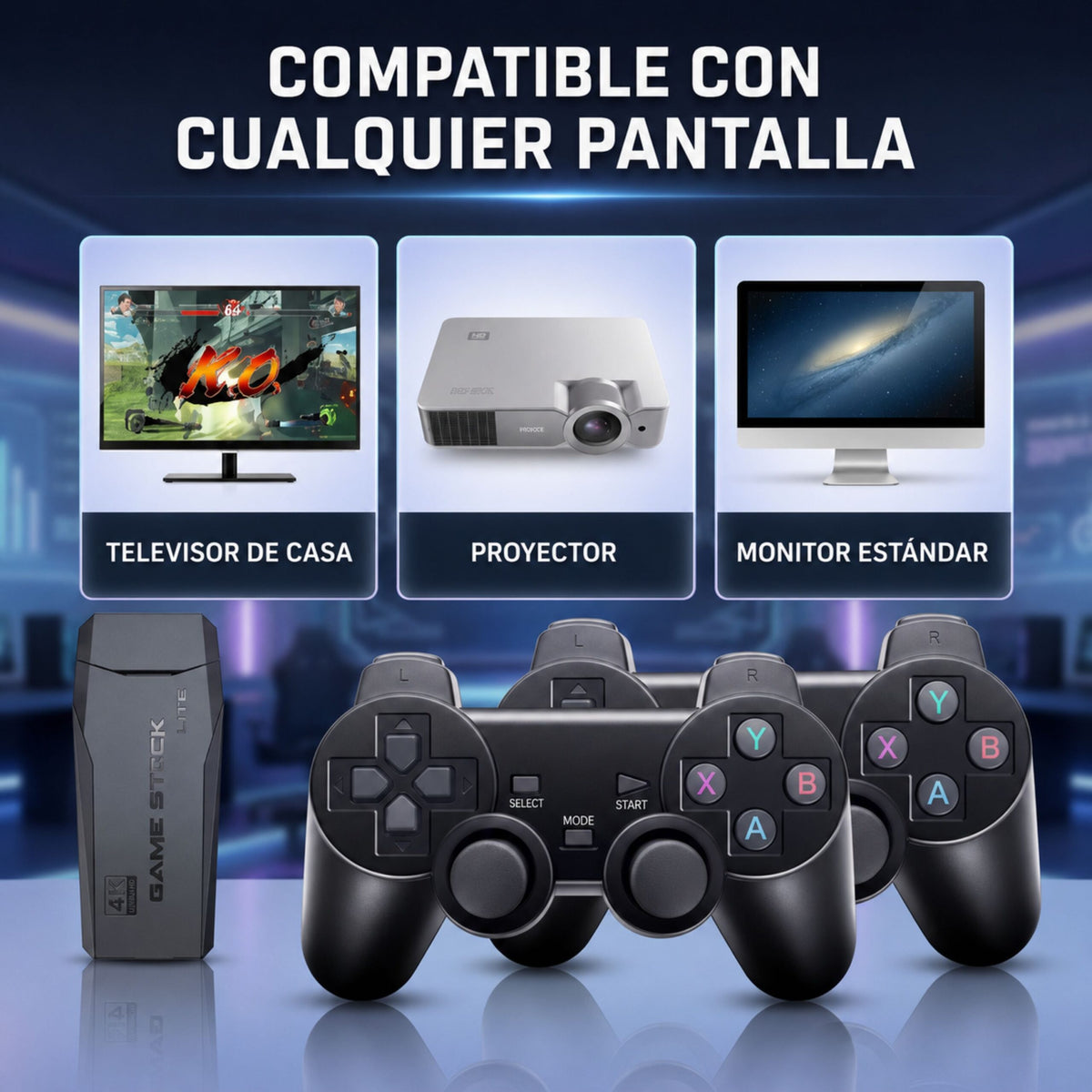 GameStick: Consola Retro con 20.000 Juegos - Imagen 3