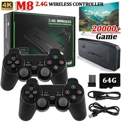 GameStick Lite – Retro Gaming Console with 20,000+ Games & 2 Wireless Controllers
