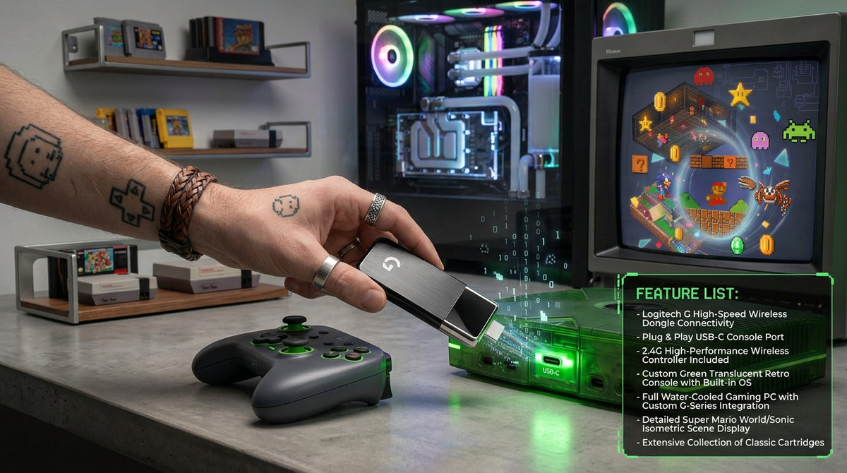 GameStick Lite – Retro Gaming Console with 20,000+ Games & 2 Wireless Controllers